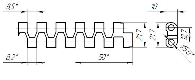 M1233 Flush Grid 0.5